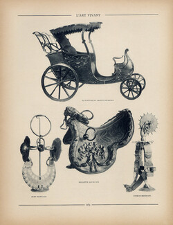 La Collection Hermès, 1928 - Le Musée Hermès, Saddles, Harnesses, Spurs, Stirrups..., Texte par Marcel Zahar, 2 pages