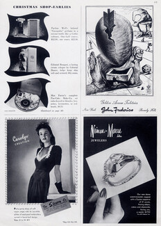 John Frederics (Couture) 1943 Golden Arrow Toiletries, Salvador Dali