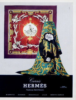Hermès (Carrés) 1969 Scarf "Chiens et Valets" Palefroi