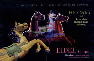 Hermès 1947 Carousel, Merry-go-round Horse, Draeger Frères (Edition)