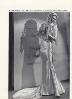 Schiaparelli (Couture) 1937 Wedding Dress, Photo Man Ray