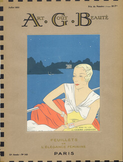 A.G.B (Art Goût Beauté) Cover 1932 Au bord du lac du Casino d'Enghien