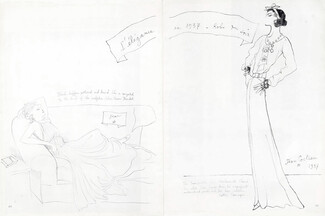 Chanel (Couture) 1937 Evening Gown, Alix - Germaine Krebs, Jean Cocteau