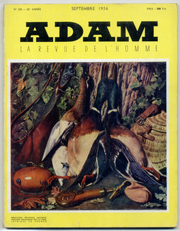 Adam 1956 N°236 Magazine for Men, Hunting, 146 pages