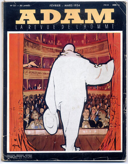 Adam 1954 N°221 Magazine for Men, René Gruau, La Comédie Française
