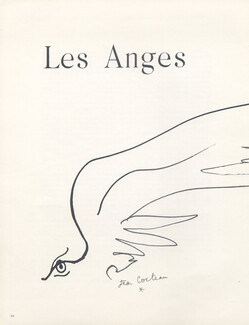 Les Anges, 1949 - Archange de Sodome et Gomorrhe, Christian Bérard, Texte par Jean Cocteau, 8 pages