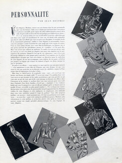 Personnalité, 1942 - Perfumes Votre Main, Manguin, Raphael, Worth..., Texte par Jean Desprez
