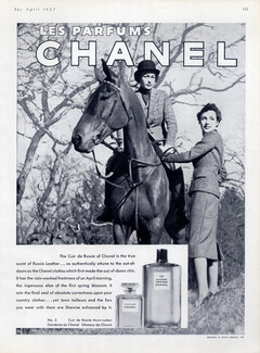 Chanel (Perfumes) 1937 Cuir De Russie, Costumes by Hattie Carnegie
