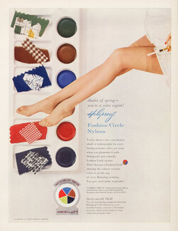 Fashion Circle Nylons (Stockings Hosiery) 1956 Division of Julius Kayser & Company