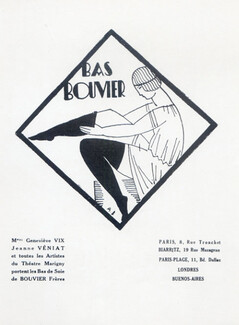 Bouvier Frères (Hosiery, Stockings) 1926