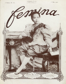 La Reine de Siam 1907 Mrs de S. M. Chulalongkorn, Portrait