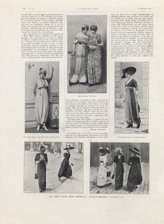 Paul Poiret & Béchoff-David 1911 New Fashion, the Skirt-Pants, Skirts-sultanas...