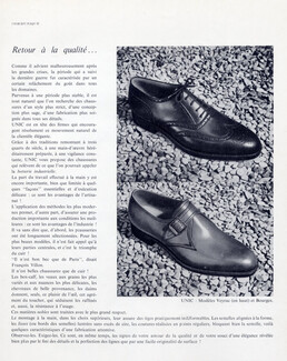 Unic (Shoes) 1961 Article Presse