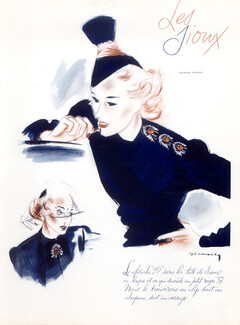 Cartier 1937 "Les Sioux" Fétiches Clips, Jacques Demachy