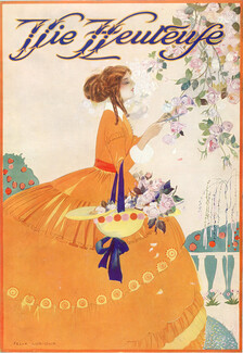 Felix Lorioux 1914 19th Century Costumes Rose Flower