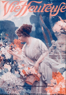 René Lelong 1912 Mrs Paquin in his Rose Garden