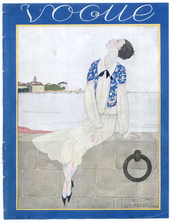 Georges Lepape 1925 Vogue Cover, Fashion Illustration