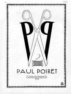 Paul Poiret (Couture) 1928 Ad