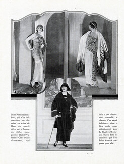 Paul Poiret (Couture) 1923 Natacha Rambova, Photos Abbé