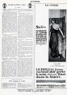 Paul Poiret 1914 "Le Peplum" Bianchini Férier