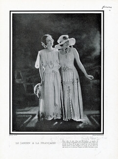 Nicole Groult 1923 Organdina Fleurs d'Argent, Photo Paul O'Doyé