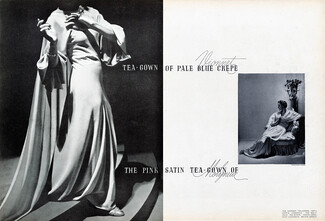 Madeleine Vionnet (Couture) & Molyneux 1935 Tea-Gowns Photos George Hoyningen-Huene