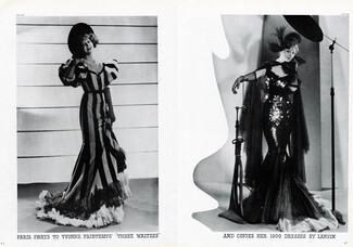 Jeanne Lanvin (Couture) 1937 Photos Man Ray, Yvonne Printemps