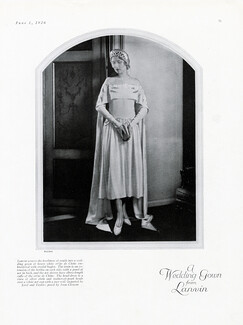 Jeanne Lanvin 1926 Wedding Gown, Photo Edward Steichen, Joan Clement