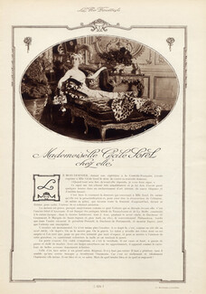 Mademoiselle Cécile Sorel chez elle, 1913 - Interior Decoration, Texte par Gustave Guiches, 4 pages