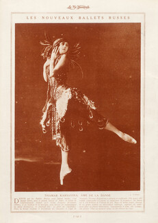 Tamara Karsavina 1913 Dancer Russian Ballet, l'Oiseau de Feu