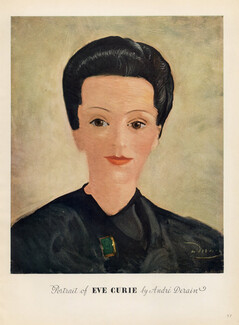 André Derain 1938 Eve Curie, Portrait