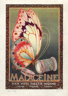 Malaceïne (Cosmetics) 1920 Butterfly