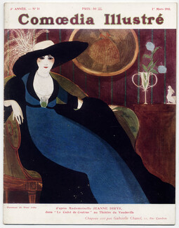 Comoedia Illustré 1911 n°11, Paul Iribe, Georges Lepape, Paul Poiret, Chanel