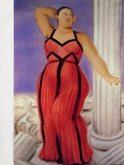 Grès 1981 Pleated Dress, Racine, Fernando Botero