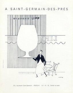 Brasserie Lipp (Restaurant) 1962 Louphi