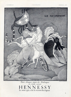 Hennessy 1934 Scorpion (Scorpio) Zodiac Classical Antiquity Horse