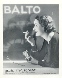 Balto (Cigarettes, Tobacco Smoking) 1935 Laure Albin Guillot