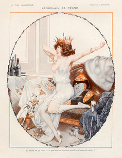 Chéri Hérouard 1923 Twelfth-Night pancake, The queen, The next day of Reign