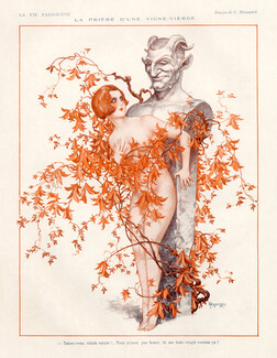Chéri Hérouard 1925 Nude, Virginia Creeper, Grape-vine