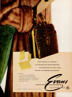 Evans (Alligator Handbags) 1954 Exotic Leather