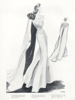 Chanel (Couture) 1937 Schompré, Model in silver lamé, for the Coronation Festivities