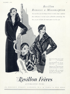 Revillon (Fur Clothing) 1931 Evelyne Norris, Fur Coat