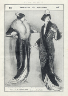 Grunwaldt (Fur Clothing) 1913 Evening Fur Coat
