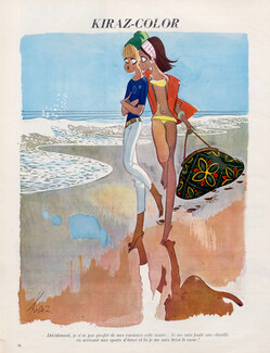 Edmond Kiraz 1965 Bathing Beauty, Beach