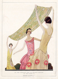 Maurice Lefranc (Fabric) 1925 Tissus brodés