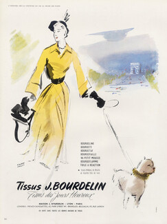 Bourdelin (Fabric) 1950 Pierre Pagès, Boxer Dog