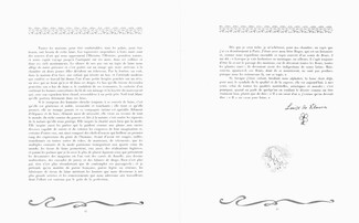 Laine Toison des Fantaisies, 1949 - Texte par Louise de Vilmorin, 3 pages