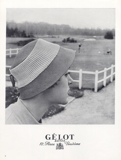 Gélot (Women's Hats) 1955 Fashion Photography