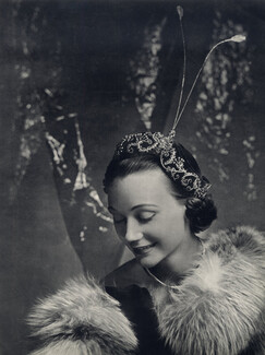 Legroux Soeurs (Millinery) 1949 Fashion Photography Hat