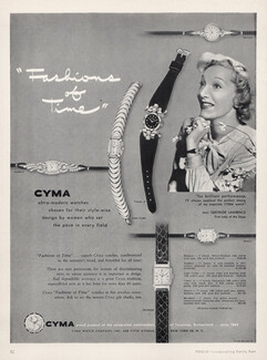 Cyma (Watches) 1951 Gertrude Lawrence